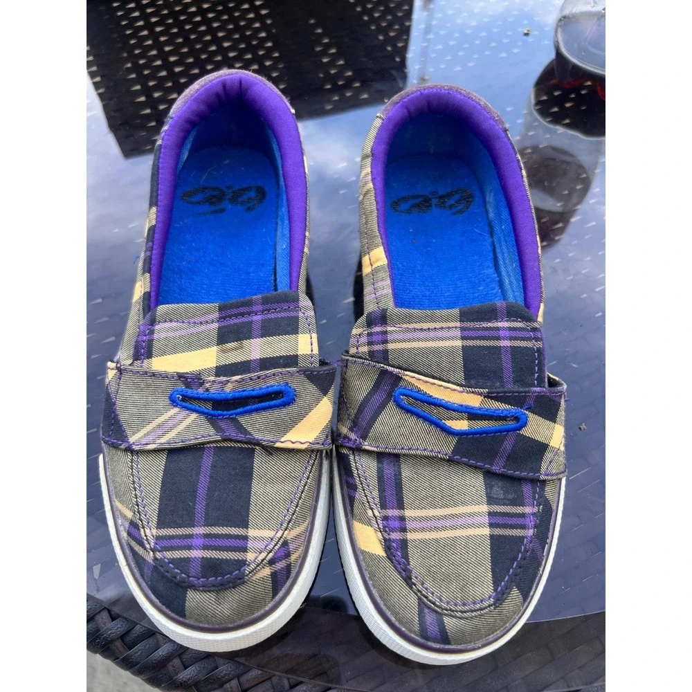 Nike Balsa Plaid‎ Skater Slip Ons Youth Size 6